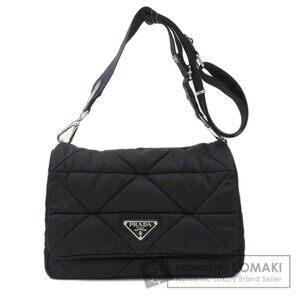 Prada logo quilted shoulder bag